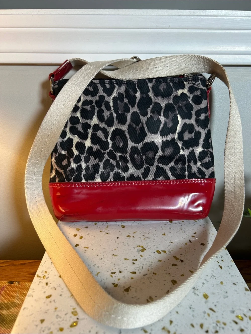 Coach Ocelot Print Swingpack Crossbody Bag